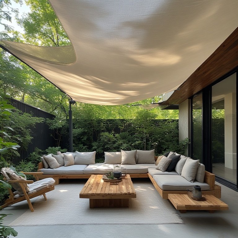 10 Practical Patio Cover Ideas to Enhance Your Backyard 5 Modern Shade Sail Patio Cover Ideas