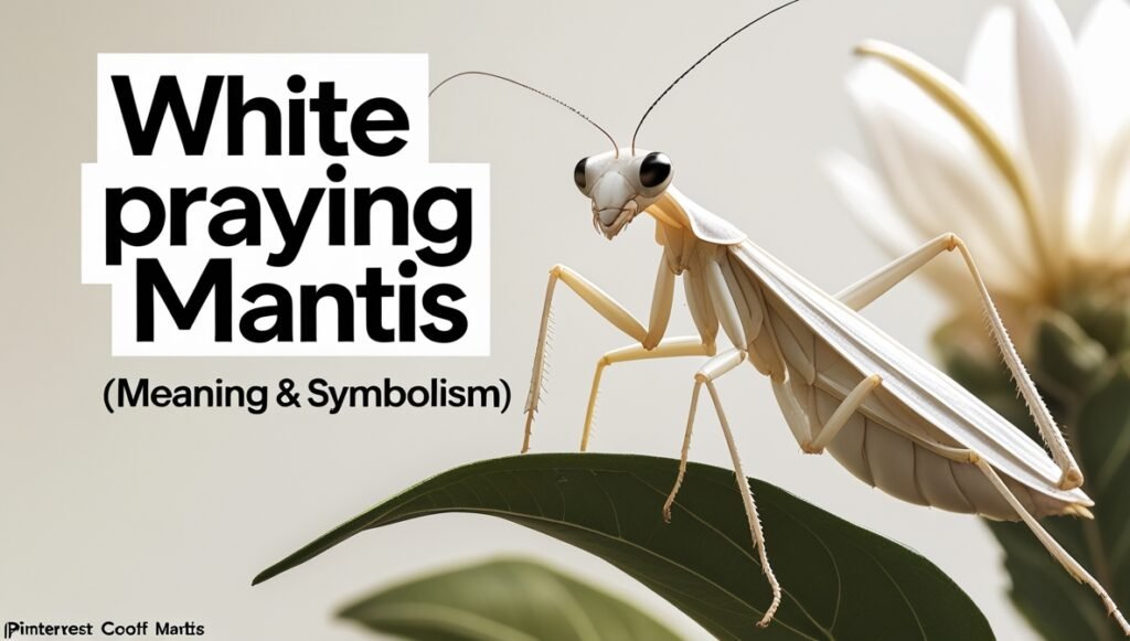 white praying mantis meaning