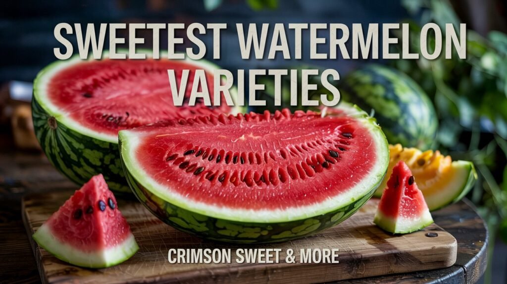 Sweetest Watermelon Variety: Crimson Sweet & More 2 Sweetest Watermelon Variety: Crimson Sweet & More
